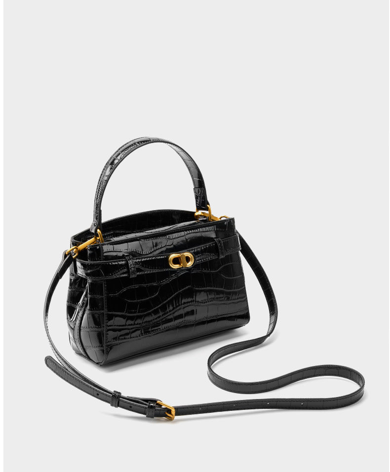 Ava Noir Satchel Bag
