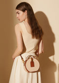 High-End Designer Inspired Bisquit Crossbody Bag from Top Quality Leather for Fashionable Girls