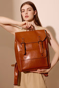 Adorable Elegant Designer Inspired Large Capacity Backpack from Real High Quality Leather for Fashionable Girls