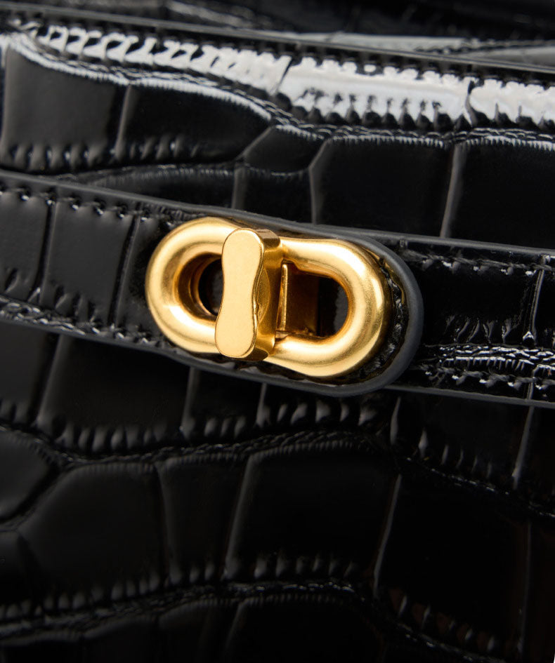 Ava Noir Satchel Bag