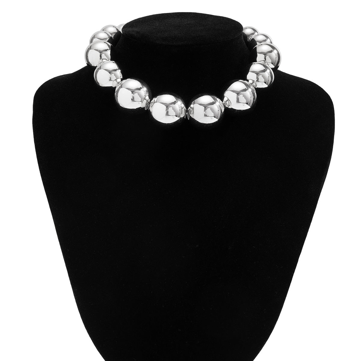 Charming Classic Large Ball Beaded Chocker Necklace for Fashionable Girls