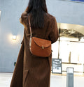 High-End Designer Inspired Two Sided Genuine Leather-Suede Crossbody Shoulder Bag for Fashionable Girls