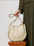 Elegant Crescent-Shaped Leather Crossbody Bag – Stylish, Versatile & Timeless Shoulder Purse