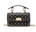 Stunning Luxury Looking Studded Shoulder Crossbody Bag from Real High Quality Leather