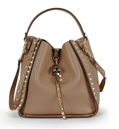 Gorgeous Stylish Designer Inspired Studded Shoulder Crossbody Bag from 100% Genuine Real Leather