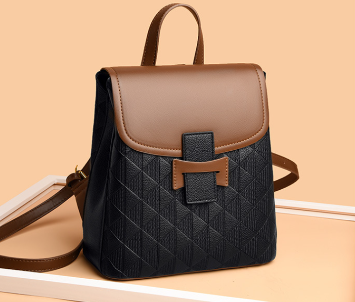 Sac à dos tendance et élégant inspiré du créateur en cuir véritable pour les filles à la mode