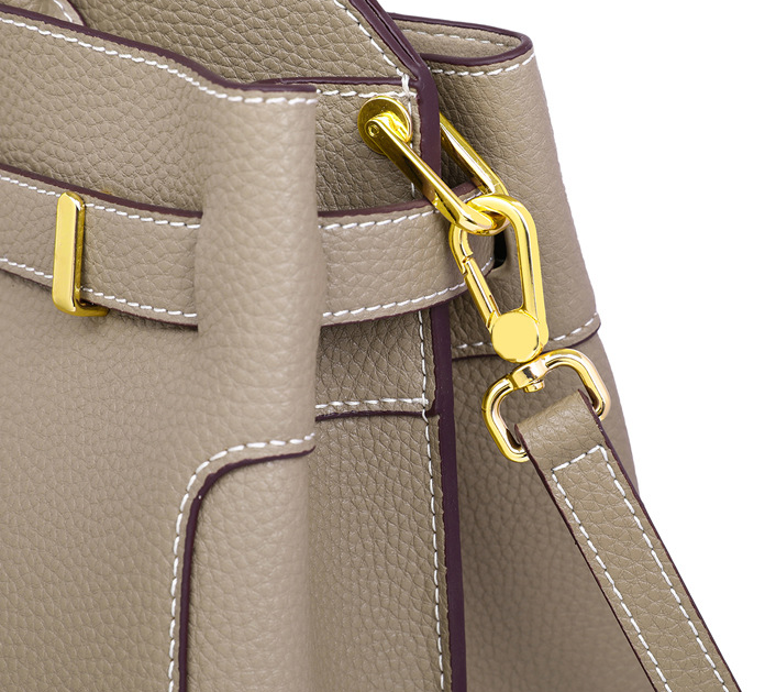 Timeless Classic Luxury Looking Designer Inspired Satchel Crossbody Bag from 100% Real Leather with Detachable Strap