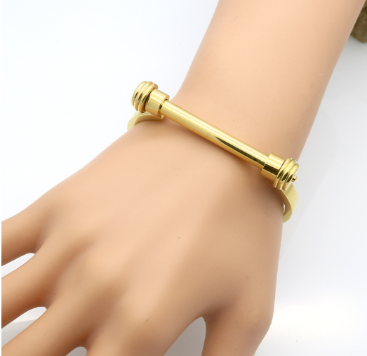 The Aureus Bar Cuff Bracelet