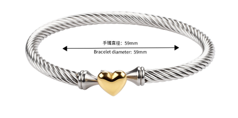 The Amore Cable Heart Bracelet