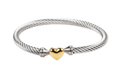 The Amore Cable Heart Bracelet