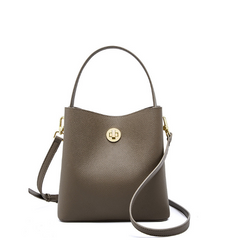 Elegant Practical Designer Inspired Bucket Real Leather Shoulder Crossbody Bag for Stylish Girls