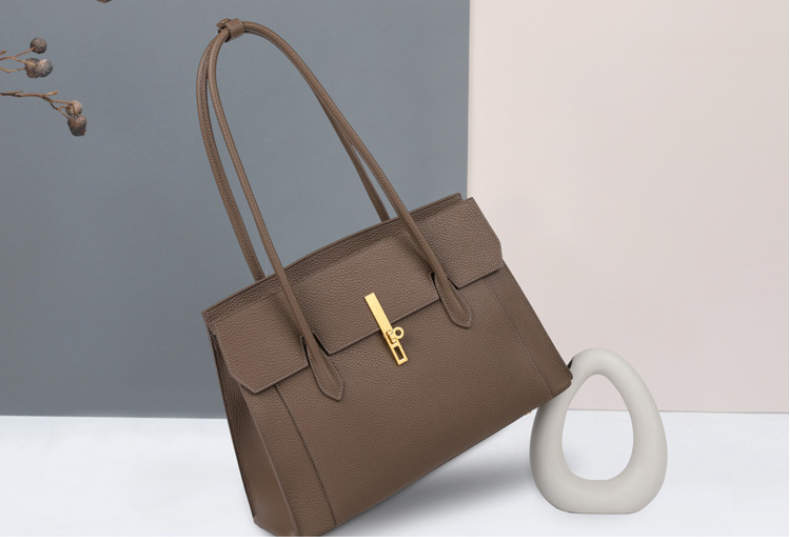 Timeless Elegant Classic Designer Inspired Large Capacity Tote Crossbody Bag from 100% Real Leather