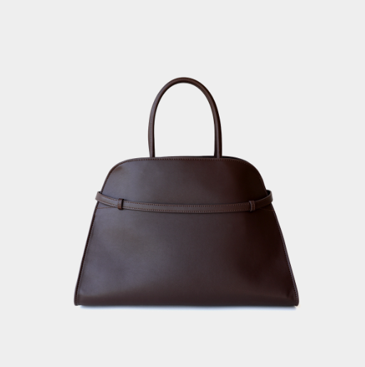 Elegant Noir Belted Satchel