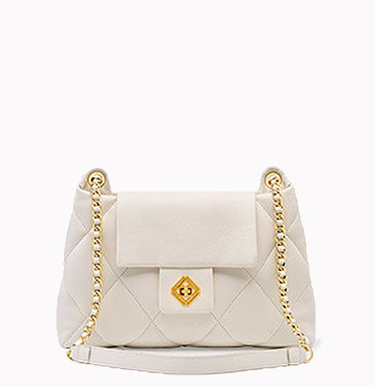 Small Stitched Leather Crossbody Shoulder Bag