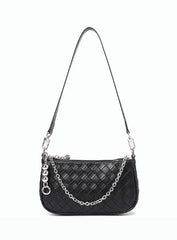 Adorable Elegant Designer Inspired Crossbody Bag with Detachable Chained Strap from 100% Real Leather