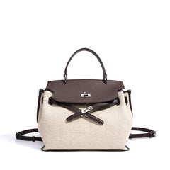 The Artisan Canvas & Leather Backpack Satchel Bag