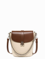 High Quality Leather Chained Crossbody Shoulder Bag