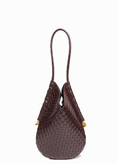 Leather Woven Shoulder Bag