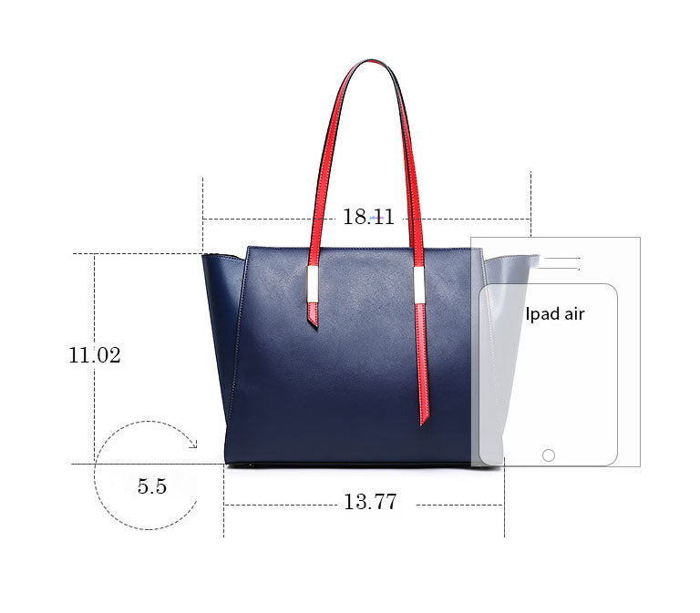 Elegant Fashionable Designer Inspired Large-capacity Tote Shoulder Bag from Real High Quality Leather