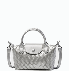 Versatile Sophisticated Designer Inspired Satchel Crossbody Bag from Real Leather with Detachable Strap