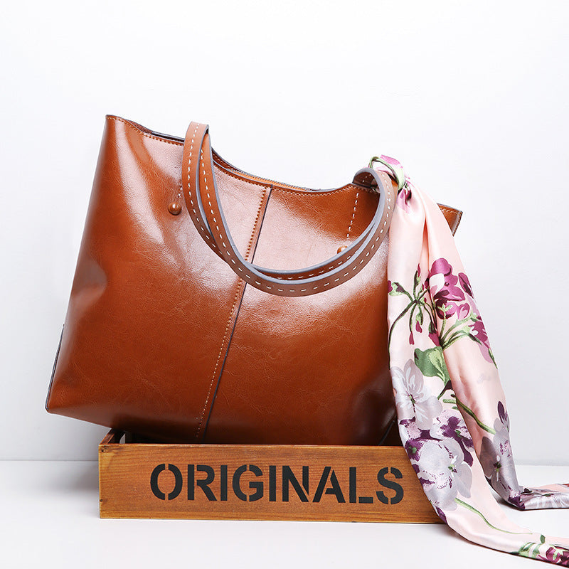 Glamorous Designer Inspired Tote Bag from Real Leather High Quality Leather for Stylish Women