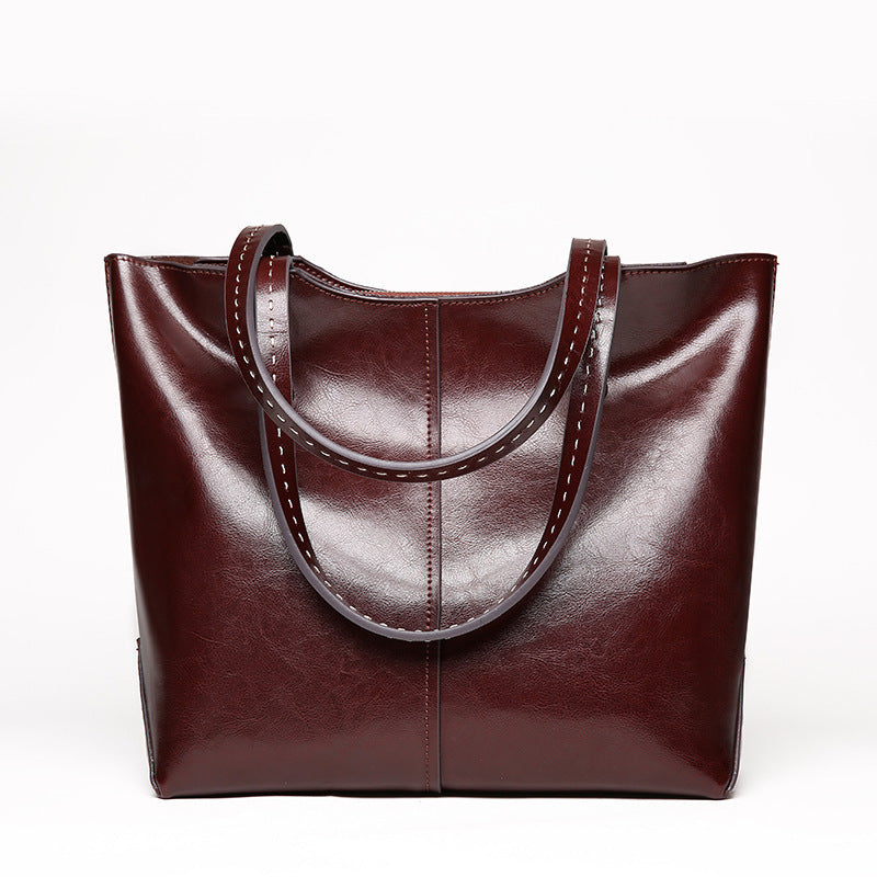 Glamorous Designer Inspired Tote Bag from Real Leather High Quality Leather for Stylish Women