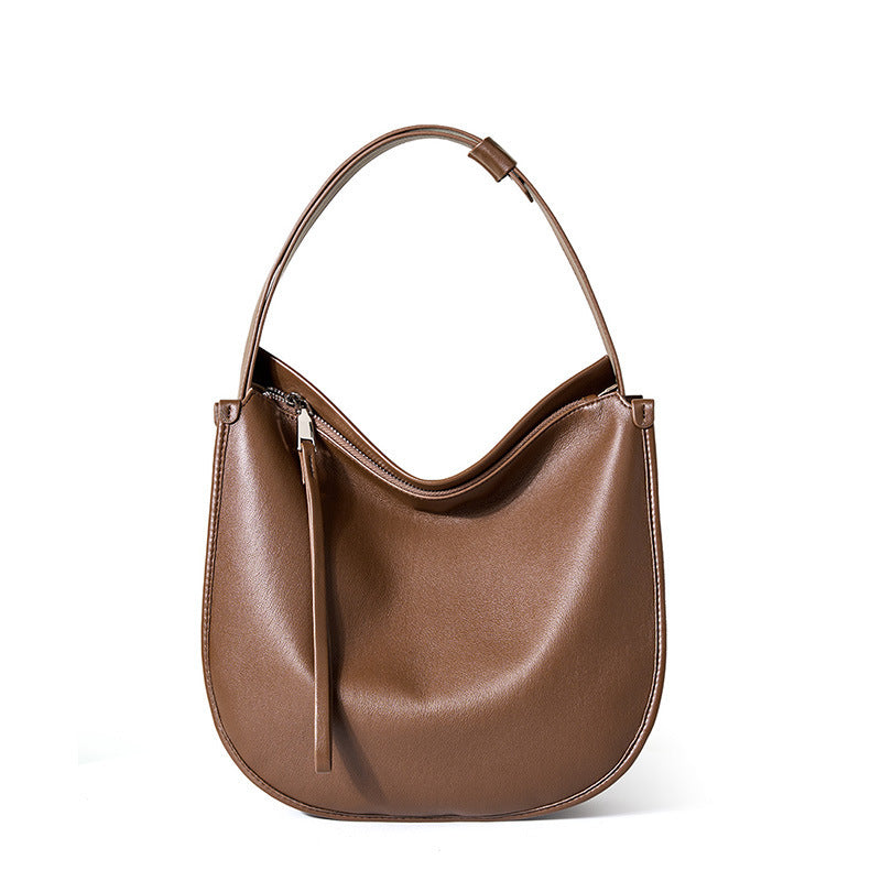 Sac fourre-tout confortable en cuir souple Jane en cuir de vache