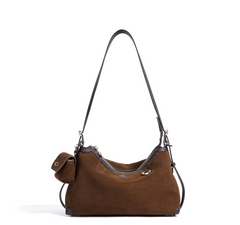 Minimalist Suede Shoulder Bag